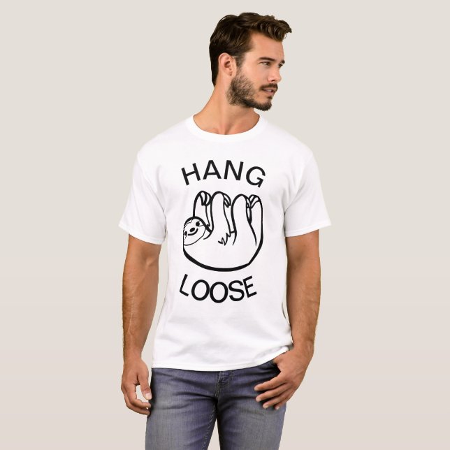 Camiseta Sloth Hang Loose (Frente Completa)