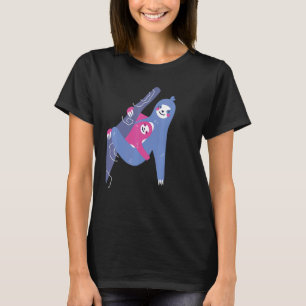 Camiseta Sloth Hanging with Baby on the Tree Branch Sloth
