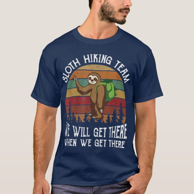 Camiseta Sloth Hikingeam funny hiking team gift for sloth l (Frente)