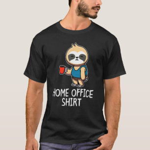 Camiseta Sloth Home Office Outfit Work Suit Para Trabalho D
