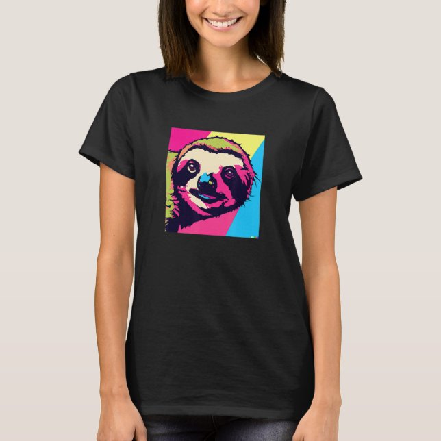 Camiseta Sloth in Pop Style (Frente)
