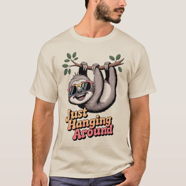 Camiseta Sloth Just Hanging Around (Frente)