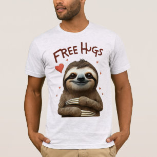 Camiseta Sloth Legal Abraços Gratuitos