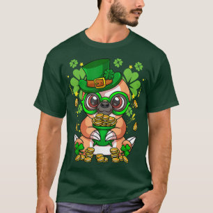 Camiseta Sloth Leprechaun Saint Patricks Day Shamrock Irlan