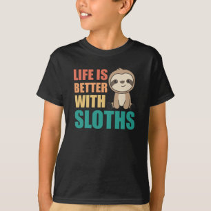 Camiseta Sloth Love Life Sloths Cuecas