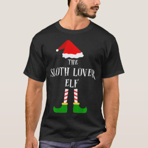 Camiseta Sloth Lover Elf Natal Pajama Matando Família G