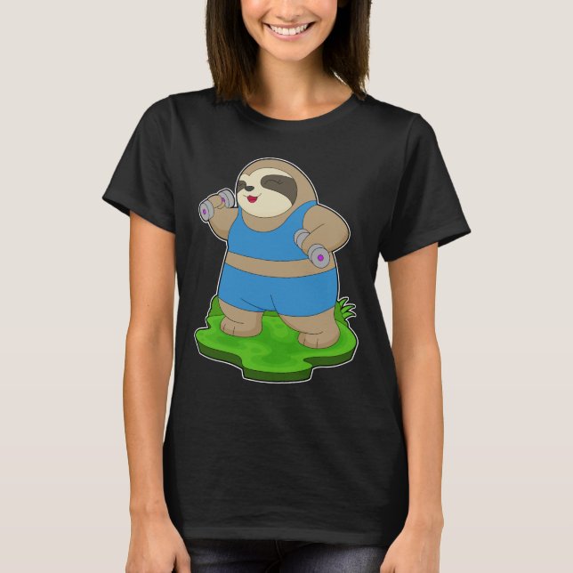 Camiseta Sloth Malhação Dumbbell (Frente)