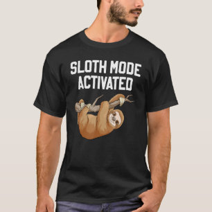 Camiseta Sloth Move Ativado Sloth Pun Lazy Sloth Animal