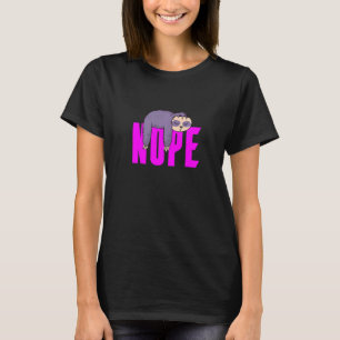 Camiseta Sloth Não seja uma pessoa sim, apenas diga não às