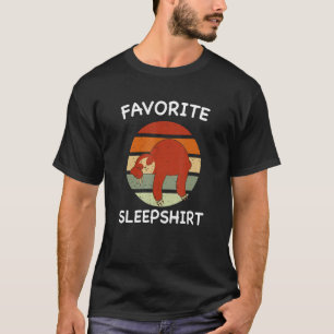 Camiseta Sloth Nap Dormindo Pajama Pajama Nig