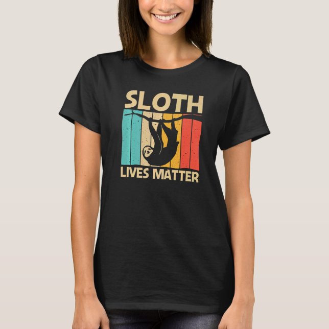 Camiseta Sloth Para Homens Preguiçosos Animais (Frente)