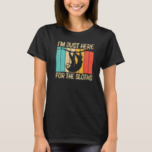 Camiseta Sloth Para Homens Preguiçosos Animais