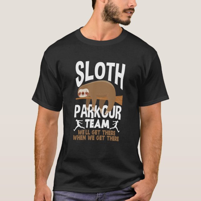 Camiseta Sloth Parkour Team Parkour (Frente)