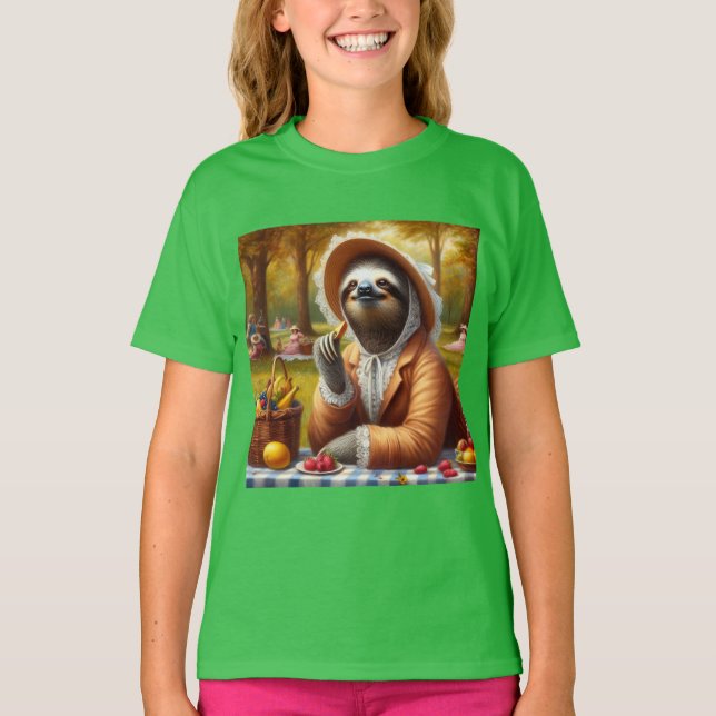 Camiseta Sloth Picnic (Frente)