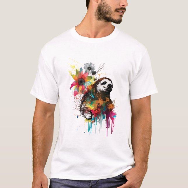 Camiseta Sloth Power (Frente)