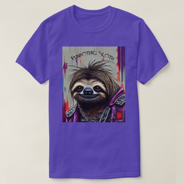 Camiseta Sloth Punkothic (Frente do Design)