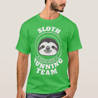 Camiseta SLOTH Running Team Lets Take a Nap Instead Funny