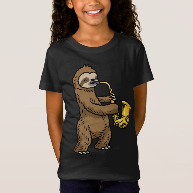Camiseta Sloth Saxofone (Frente)