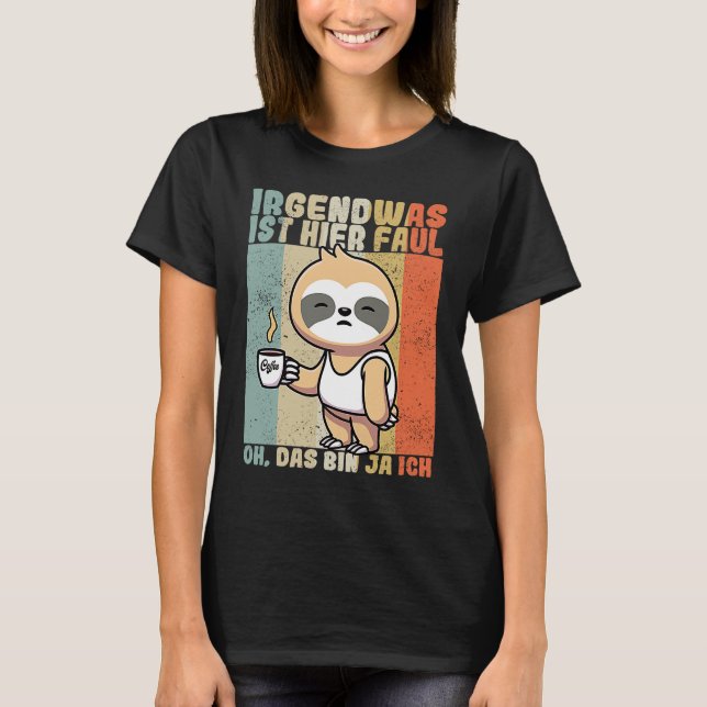 Camiseta Sloth  saying employee work colleague office (Frente)