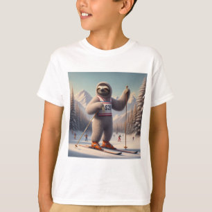 Camiseta Sloth Skiing
