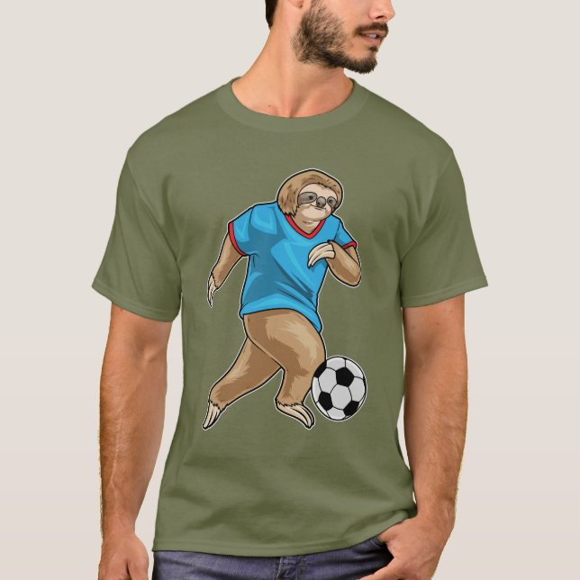 Camiseta Sloth Soccer player Soccer (Frente)