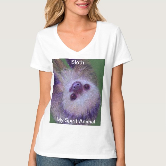 Camiseta Sloth Spirit Animal (Frente)