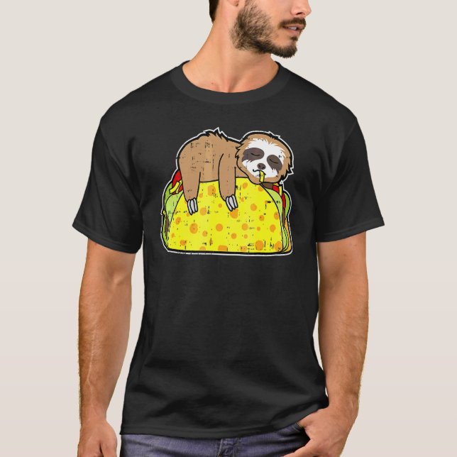 Camiseta Sloth Taco Cinco De Mayo Bebe Comida mexicana (Frente)