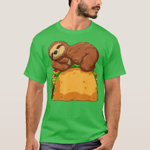 Camiseta Sloth Taco Sloth Dormindo nos amantes do Taco