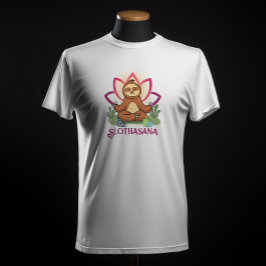 Camiseta "Slothasana" Sloth fazendo meditação de ioga