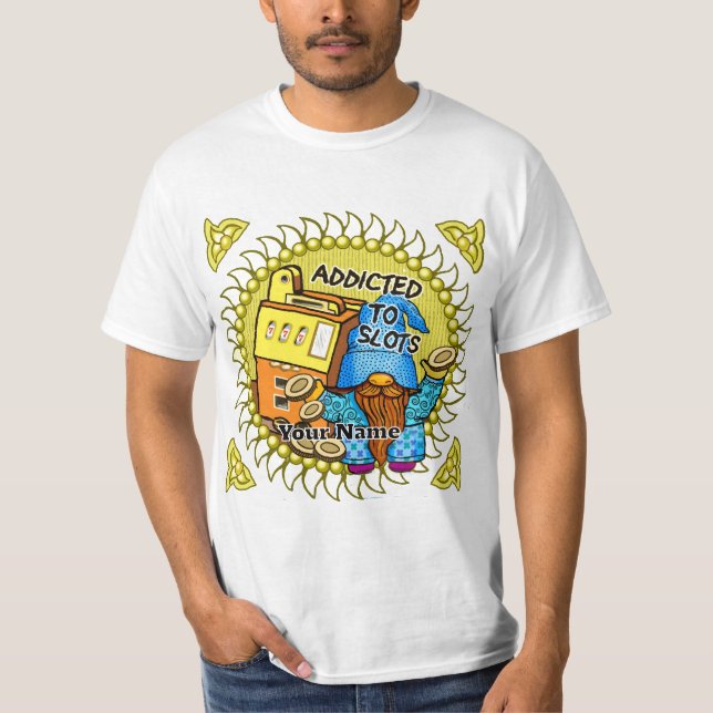 Camiseta Slots de alegria gnomo (Frente)