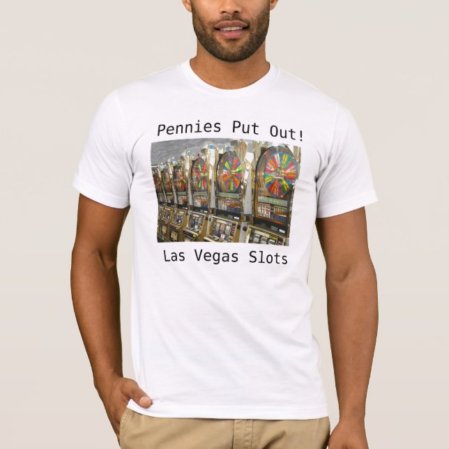 Camiseta Slots/ Pennies de Las Vegas Colocados (Frente)