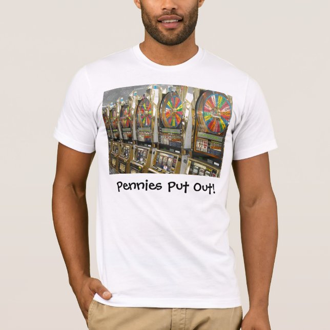 Camiseta Slots/ Pennies de Las Vegas Colocados (Frente)