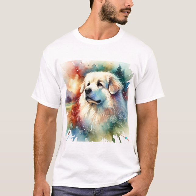 Camiseta Slovak Cuvac Dog 030724AREF102 - Watercolor (Frente)