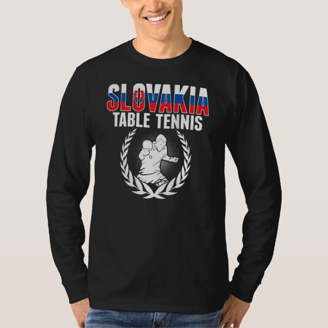 Camiseta Slovakia Table Tennis  Slovak Ping Pong Team Suppo (Frente)