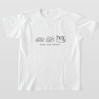 Camiseta Slow and Steady Kids