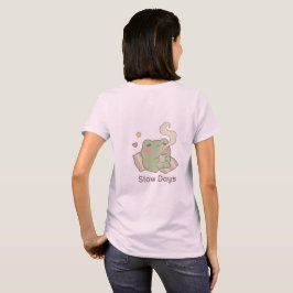 Camiseta Slow Days Frog Women | Camiseta Kawaii Fo