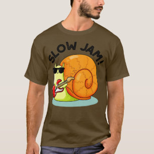 Camiseta Slow Jam Funny Music Snail 1