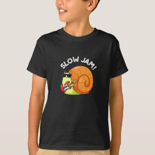 Camiseta Slow Jam Funny Music Snail Pun Dardo BG