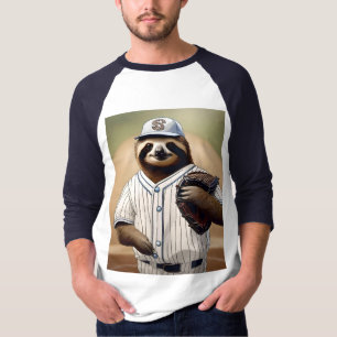 Camiseta "Slugger Sloth: Devagar e Estável na Placa"