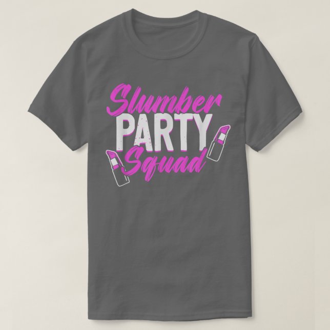 Camiseta Slumber Party Squad Sleepover Pajama Girls Night  (Frente do Design)