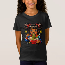 Camiseta Slurp Nom Anime Girl Ramen Noodles
