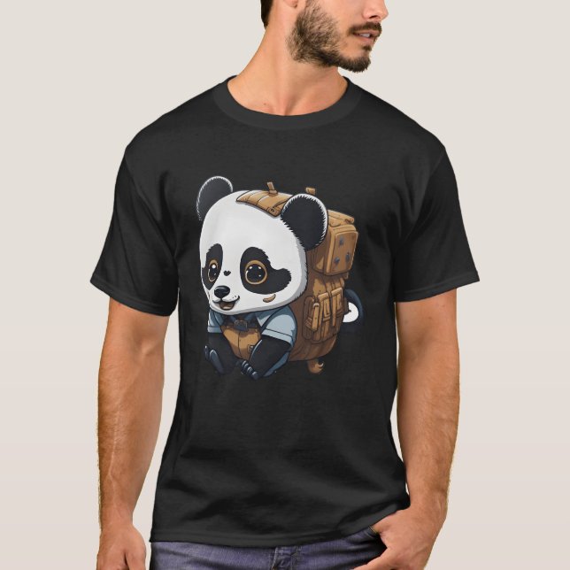 Camiseta Small camp panda family (Frente)