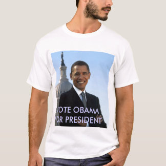 Camiseta small_obama_image, VOTO OBAMA PARA O PRESIDENTE