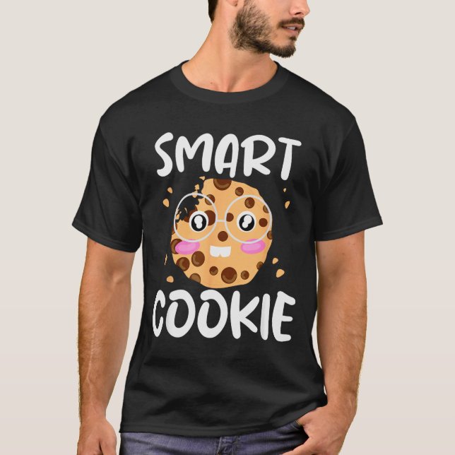 Camiseta Smart Cookie - Funny Idiom Joke Tee  (Frente)