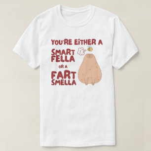 Camiseta Smart Fella Ou Fart Smella Capybara Meme
