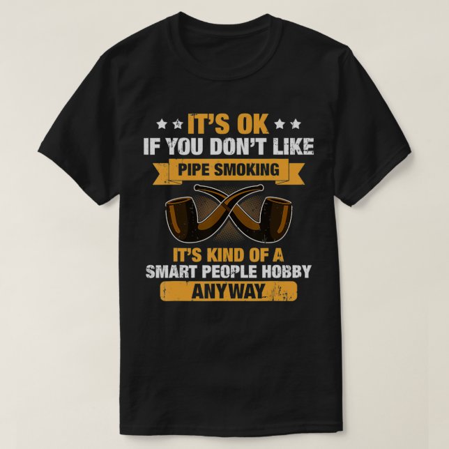 Camiseta Smart People Hobby Pipe Smoking  (Frente do Design)