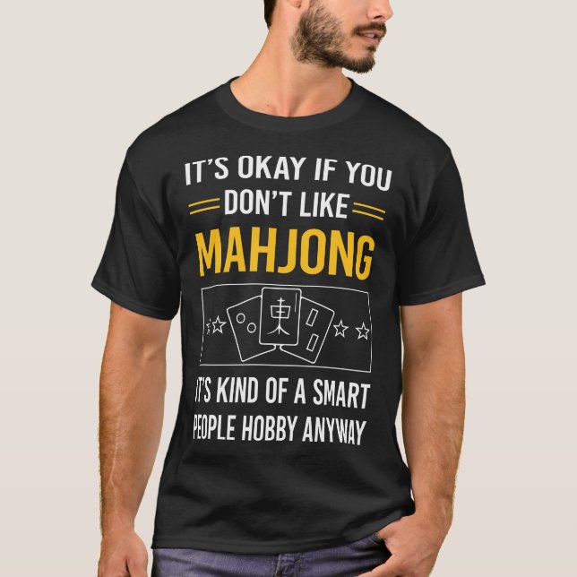 Camiseta Smart Pessoas Mahjong Majong Mah Jong Mah Jongg (Frente)