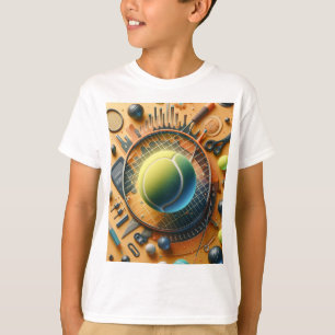 Camiseta "Smash Hit: Tênis Ball and Racket Art"