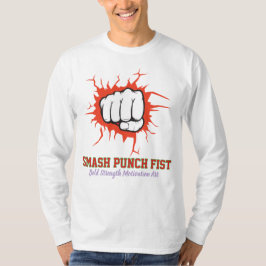 Camiseta Smash Punch Fist – Bold Strength Motivation Art