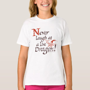 Camiseta SMAUG™ - Nunca Ria De Um Dragão Ao Vivo